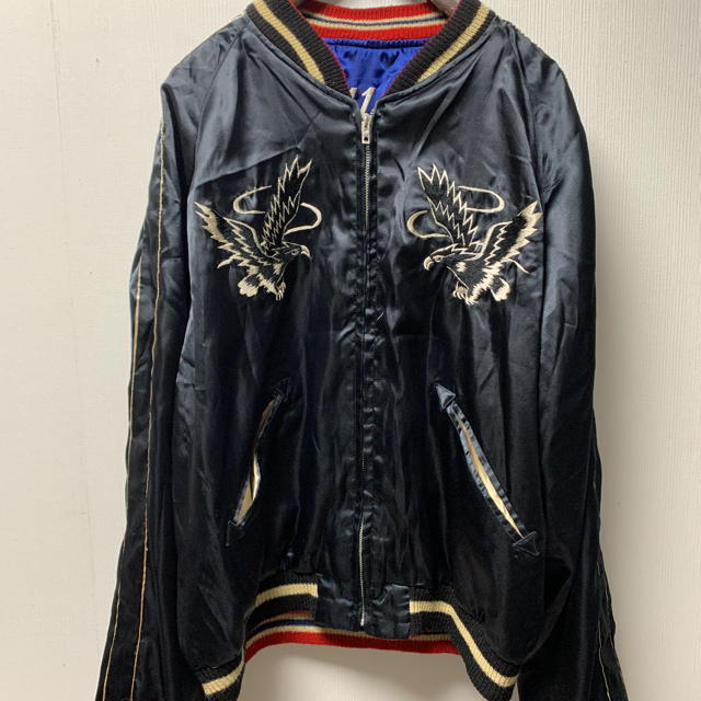 東洋 スカジャン 鷹×龍 311th 蛇MAP 東洋リバーシブルスカジャン www