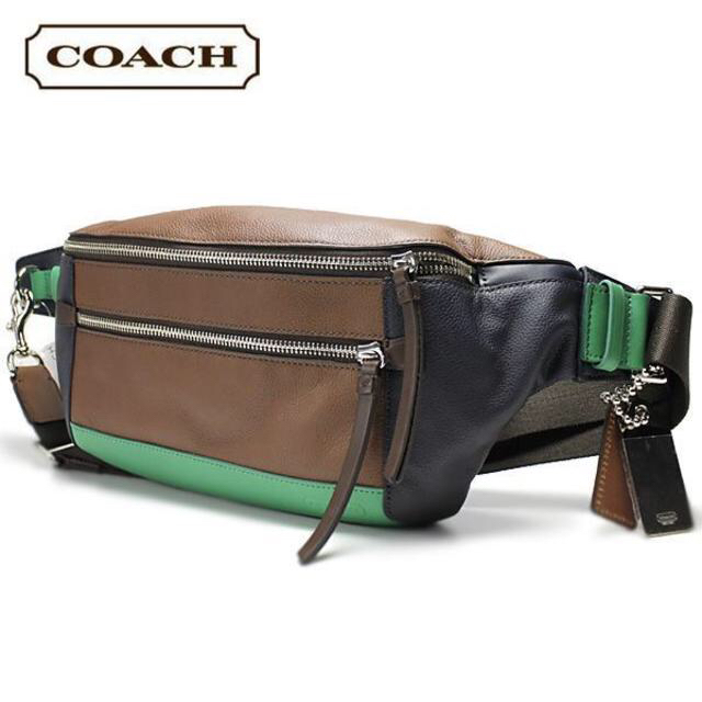 COACH(コーチ)のCOACH コーチ 70899 トンプソン カラーブロック ウエストバッグ 新品 メンズのバッグ(ボディーバッグ)の商品写真