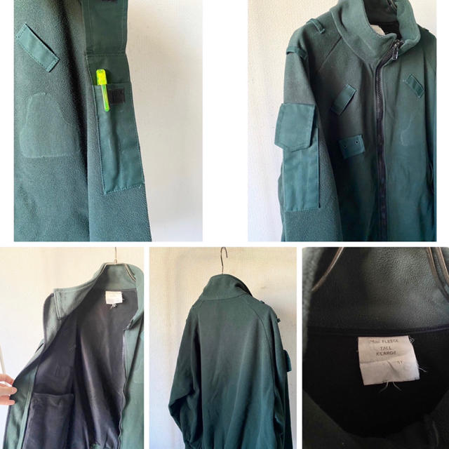 Yohji Yamamoto(ヨウジヤマモト)のvintage アイルランド警察 ミリタリー 変形 グリーン フリースジャケット メンズのジャケット/アウター(ミリタリージャケット)の商品写真