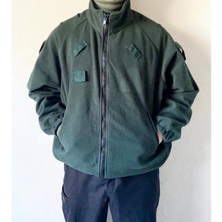 ヨウジヤマモト(Yohji Yamamoto)のvintage アイルランド警察 ミリタリー 変形 グリーン フリースジャケット(ミリタリージャケット)