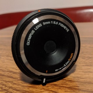 オリンパス(OLYMPUS)のolympus fisheye 魚眼レンズ レンズキャップ 9mm(レンズ(単焦点))