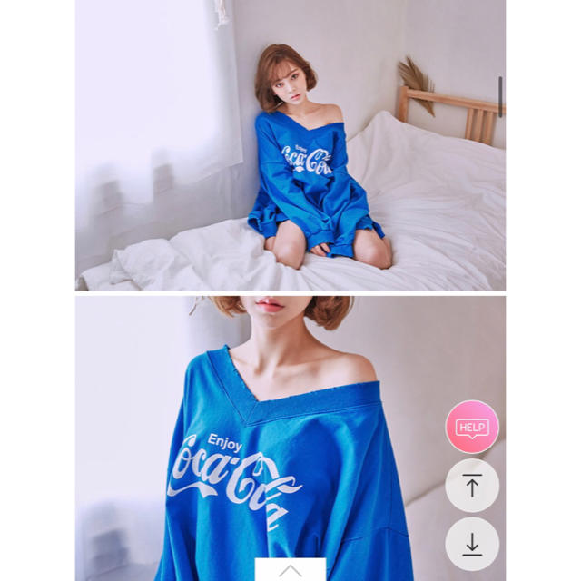 STYLENANDA(スタイルナンダ)の40%オフ！テリちゃん着用♡ CHUU コカコーラ　ビッグシルエットtee レディースのトップス(トレーナー/スウェット)の商品写真