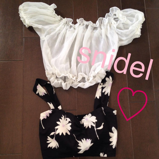 SNIDEL(スナイデル)のsnidel♡レースレイヤードブラウス♡ レディースのトップス(シャツ/ブラウス(半袖/袖なし))の商品写真