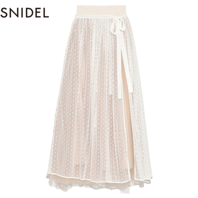 SNIDEL - 2wayボリュームチュールレーススカートの通販 by M's shop