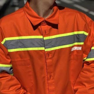 オフホワイト(OFF-WHITE)のheron preston reflective shirts L 美品(シャツ)