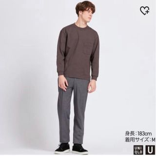 ユニクロ(UNIQLO)のUNIQLOUクルーネックロンT(Tシャツ/カットソー(七分/長袖))