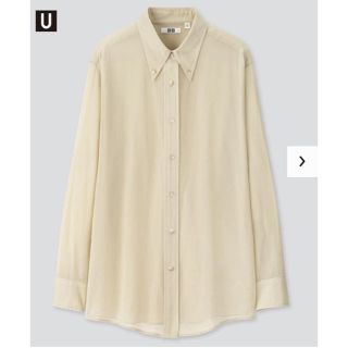 ユニクロ(UNIQLO)のユニクロ U ボタンダウンシャツ ライトグリーン ユニクロユー(シャツ/ブラウス(長袖/七分))