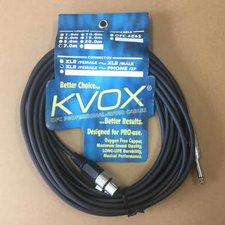 kvox マイクケーブル7M（キャノン↔︎フォーン）(ケーブル)