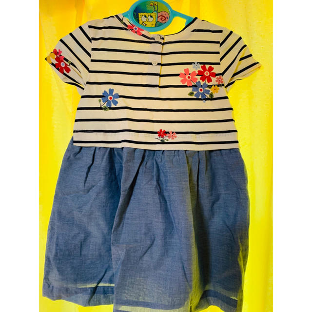 babyGAP(ベビーギャップ)の 総額10357円▻►ほぼ半額 BABY GAP GIRLS デニム ワンピース キッズ/ベビー/マタニティのキッズ服女の子用(90cm~)(ワンピース)の商品写真