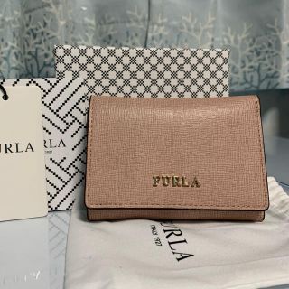 フルラ(Furla)の春色ピンクベージュ✨新品フルラ 三つ折り 財布 正規品 未使用(財布)