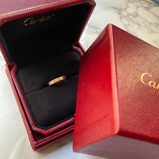 カルティエ(Cartier)のカルティエ　ダイヤ入りリング　未使用箱証明書付き(リング(指輪))