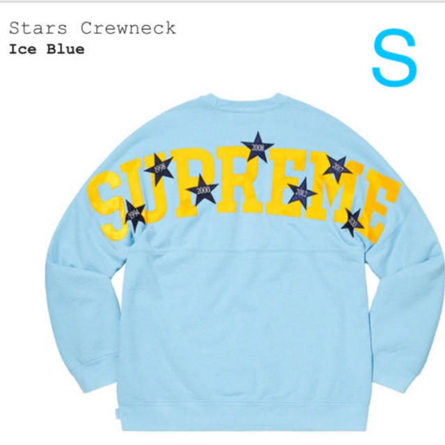 Supreme(シュプリーム)のSupreme Stars Crewneck Ice Blue s 定価以下 メンズのトップス(スウェット)の商品写真