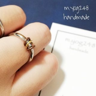 太めシルバーラジウム ブロンズ×ゴールド丸カン 登坂広臣