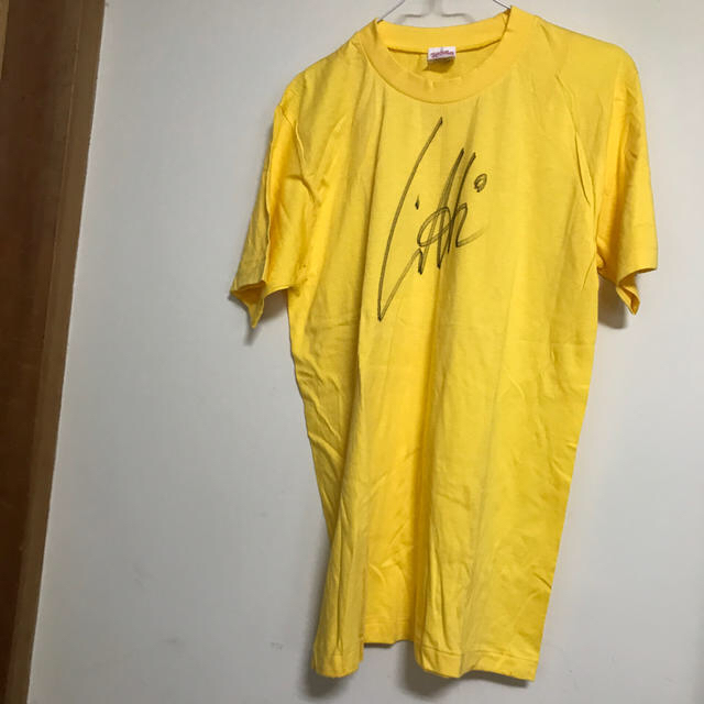 ピェール・リトバルスキー　サイン入りTシャツ　サッカー西ドイツ代表 エンタメ/ホビーのタレントグッズ(スポーツ選手)の商品写真