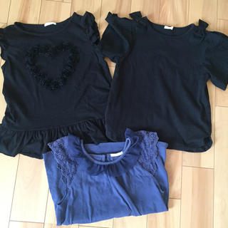 ジーユー(GU)のgu 140 ティーシャツ ３枚セット(Tシャツ/カットソー)