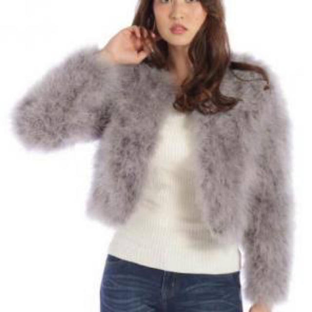 MIIA(ミーア)のMIIA(ミーア) フェザーファーコート レディースのジャケット/アウター(毛皮/ファーコート)の商品写真