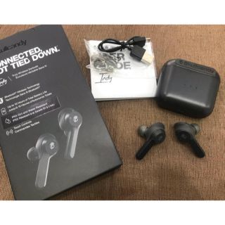 スカルキャンディ(Skullcandy)のスカルキャンディ skullcandy indy ワイヤレスイヤフォン 黒(ヘッドフォン/イヤフォン)