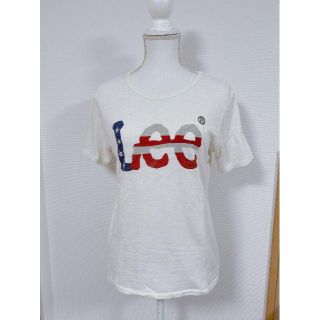 リー(Lee)のＬｅｅリーアメリカンロゴＴシャツ半袖丸首白ホワイトLeeSサイズシンプルロゴ(Tシャツ(半袖/袖なし))