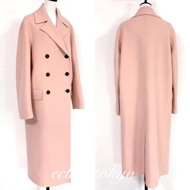 Jil Sander(ジルサンダー)の2019 ジルサンダー ダブルフェイス カシミヤ100% マキシコートE1980 レディースのジャケット/アウター(ロングコート)の商品写真