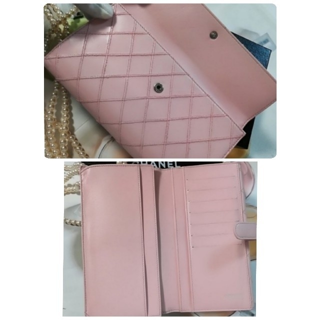 CHANEL(シャネル)の御予約済　シャネル　マトラッセ　マイクロココ　薄ピンク　長財布  レディースのファッション小物(財布)の商品写真