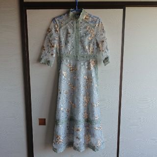 RUIRUE BOUTIQUE / フラワー刺繍レースワンピース オリーブの通販 by ...