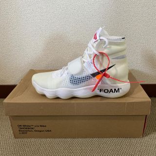 オフホワイト(OFF-WHITE)のNIKE OFF-WHITE REACT HYPERDUNK 2017 (スニーカー)