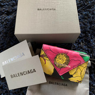 バレンシアガ(Balenciaga)の新品同様　バレンシアガ  ミニウォレット　フローラル(財布)
