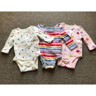 ベビーギャップ(babyGAP)のbaby GAPロンパース3枚セット サイズ50(ロンパース)