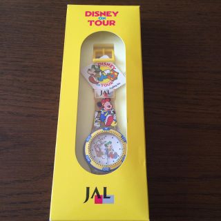 ディズニー(Disney)のディズニーJAL♡ミッキー腕時計イエロー(ノベルティグッズ)