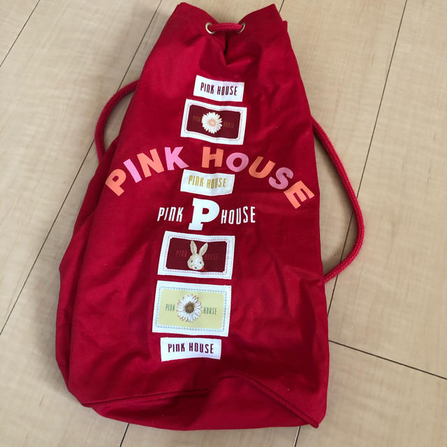 PINK HOUSE ナップザック 赤