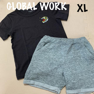 グローバルワーク(GLOBAL WORK)のグローバルワーク：Tシャツ・スウェットハーフパンツセット XL(その他)