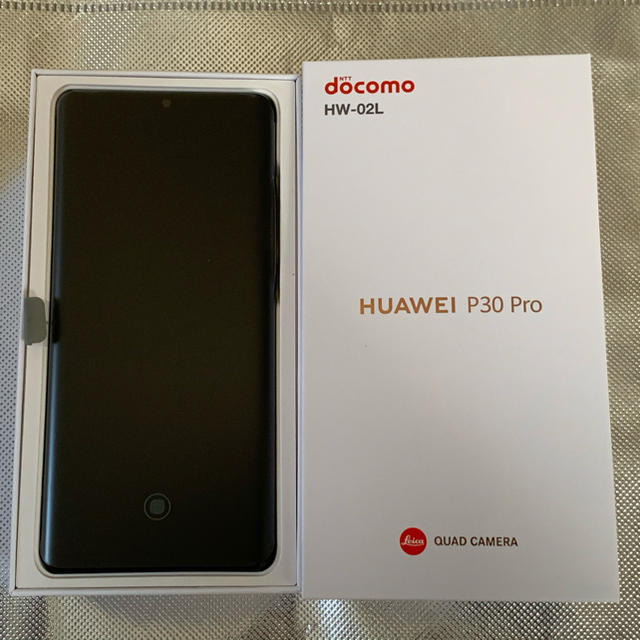 SIMフリー ドコモ HW-02L HUAWEI P30 Pro ブラック 本体