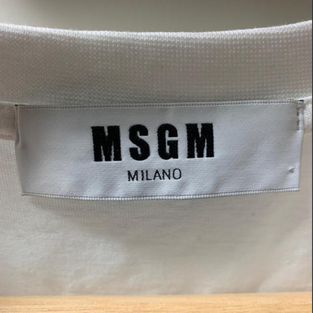 MSGM(エムエスジイエム)のMSGM 白　Tシャツ メンズのトップス(Tシャツ/カットソー(半袖/袖なし))の商品写真