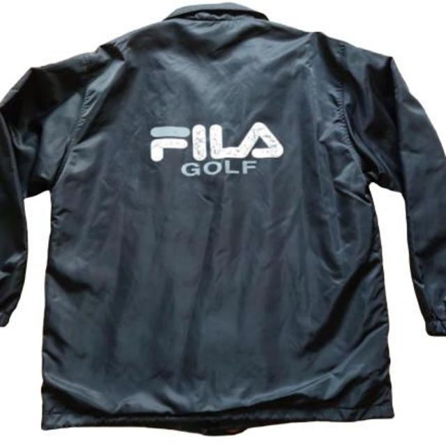 FILA(フィラ)の【FILA】中起毛ウィンドブレーカー黒ジャケットL～XL メンズのジャケット/アウター(ナイロンジャケット)の商品写真