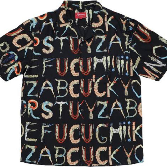 【新品】Supreme alphabet silk shirt