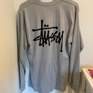 ステューシー(STUSSY)の新品未使用stussy ロンT グレー　L(Tシャツ/カットソー(七分/長袖))