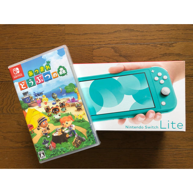Switch Lite ターコイズ どうぶつの森 セット-
