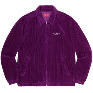 シュプリーム(Supreme)のM 紫 supreme Corduroy Harrington Jacket(ブルゾン)