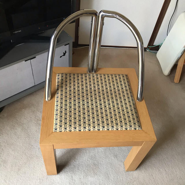 高級椅子　チェアー　木織りを使用した限定品