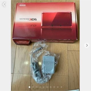 ニンテンドー3DS(ニンテンドー3DS)の3DS 空箱 フレアレッド 任天堂純正 3DS 充電器 WAP-002セット(その他)