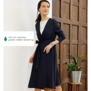 ユナイテッドアローズグリーンレーベルリラクシング(UNITED ARROWS green label relaxing)のガウンテロンチコート♡ NAVY ♡ARROWS(スプリングコート)