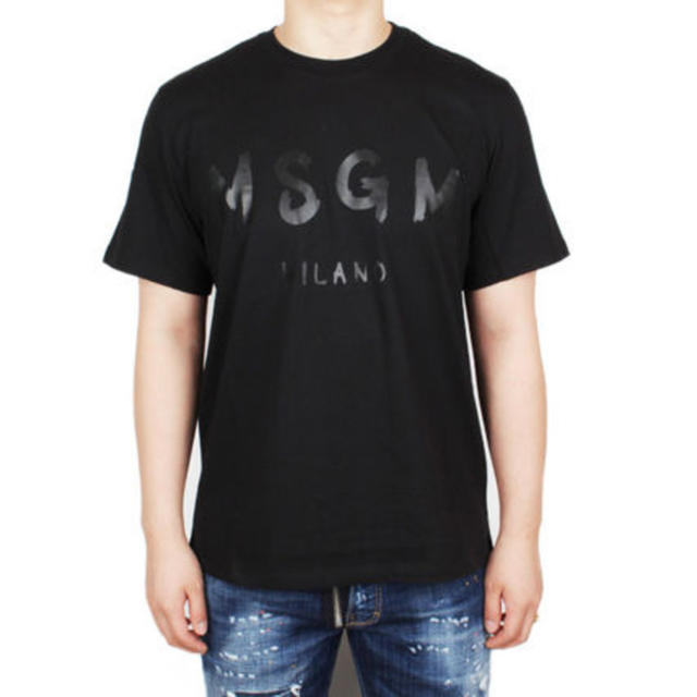 MSGM(エムエスジイエム)のMSGM 黒　Tシャツ メンズのトップス(Tシャツ/カットソー(半袖/袖なし))の商品写真