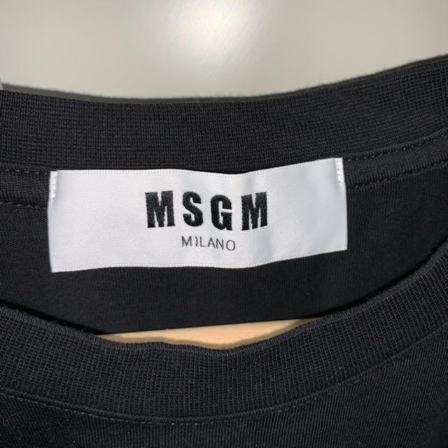 MSGM(エムエスジイエム)のMSGM 黒　Tシャツ メンズのトップス(Tシャツ/カットソー(半袖/袖なし))の商品写真
