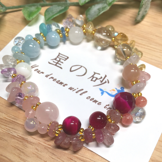 星の砂*パワーストーン*ブレスレット*シンプルオーダー/再販&アレンジ