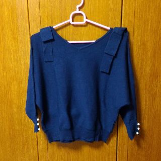 トッコ(tocco)の【美品】toccocloset 肩リボン2wayニットトップス(ニット/セーター)