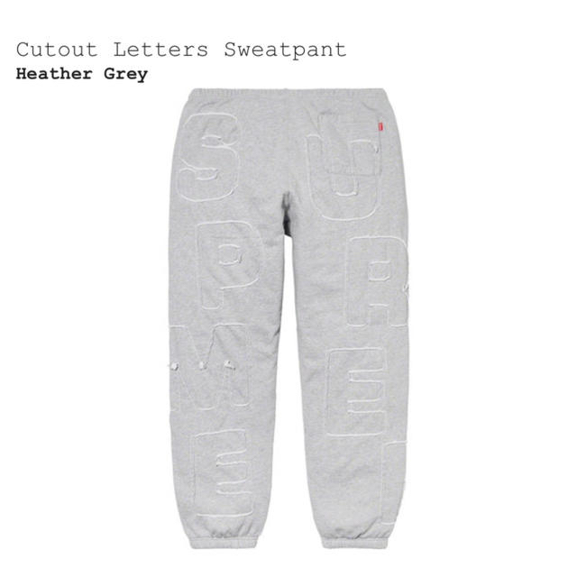 20SS supreme cutout letters sweatpant