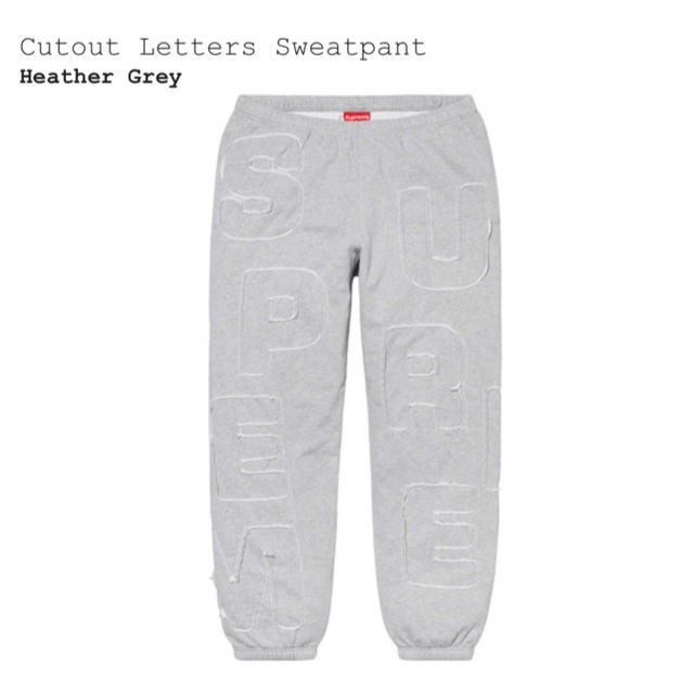 Supreme(シュプリーム)の20SS Supreme Cutout Letters Sweatpant メンズのパンツ(その他)の商品写真
