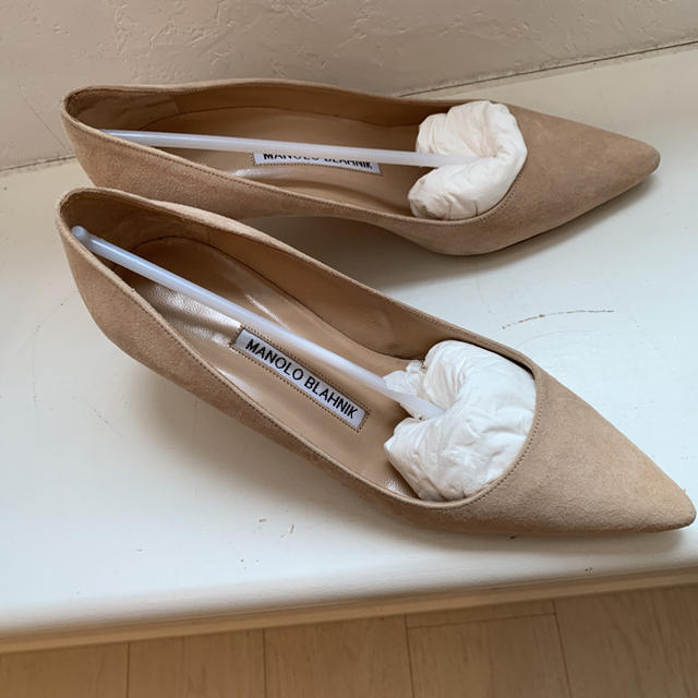 超美品◆ Manolo Blahnik マノロブラニク◆ヌードパンプスレディース