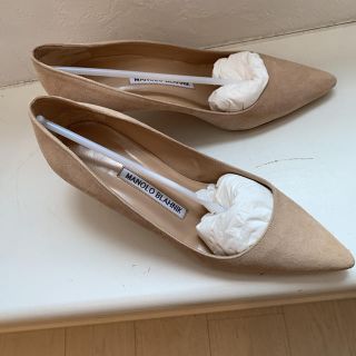 マノロブラニク(MANOLO BLAHNIK)の超美品◆ Manolo Blahnik マノロブラニク◆ヌードパンプス(ハイヒール/パンプス)