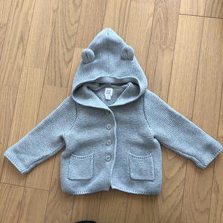 ベビーギャップ(babyGAP)のbaby GAP くま耳　カーディガン　12〜18months(カーディガン/ボレロ)